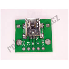 USB mini, konektor na DPS